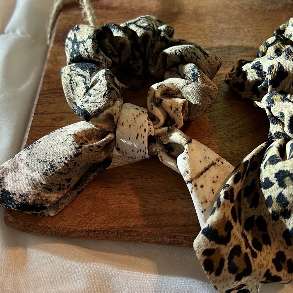 5pcs Pattern Scarf Hair Tie